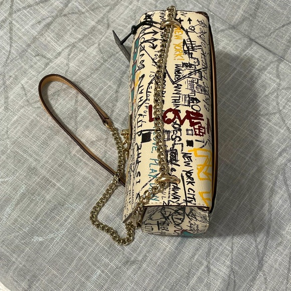 DKNY Cleo Medium Graffiti Handbag - Picture 5 of 7